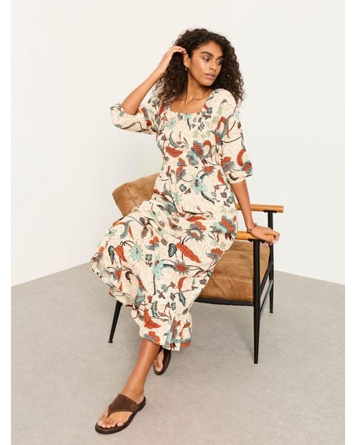 FatFace Natural Fatface Petite Midi Dress