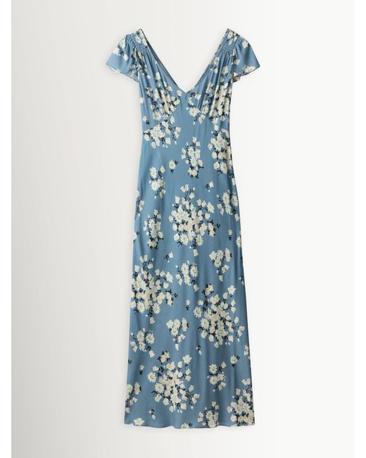 Rixo Blue Amelia Bouquet Cathy Dress