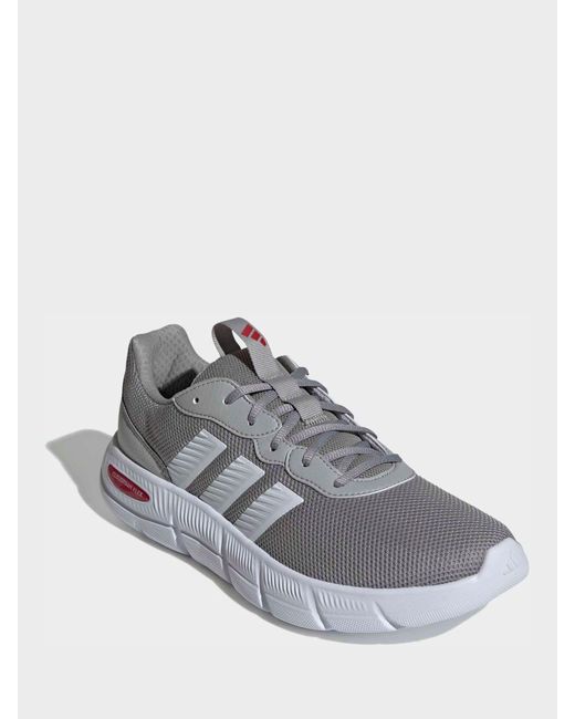 Adidas Gray Cloudfoam Flex Laces Trainers for men