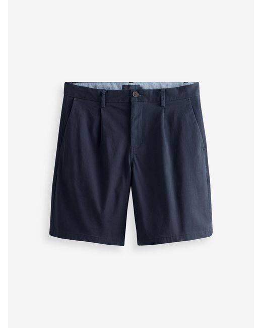 Next Blue Relaxed Fit Stretch Chinos Shorts for men
