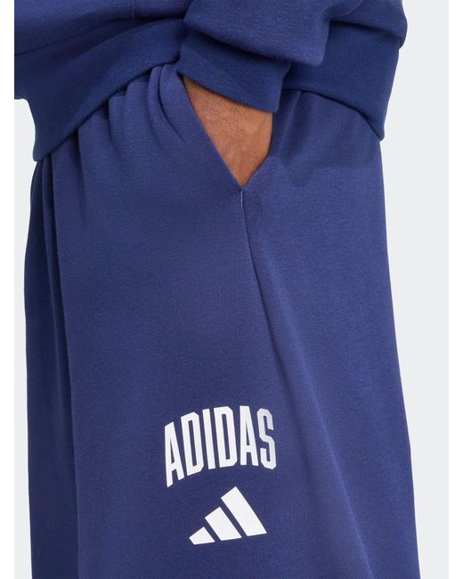 Adidas Blue Collegiate Joggers for men