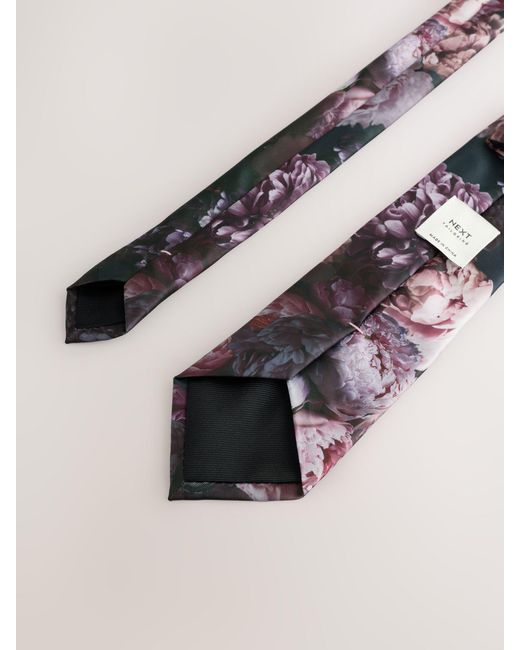 Next Pink Pattern Tie for men