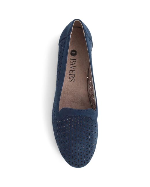 Pavers Blue Slip-On Shoes