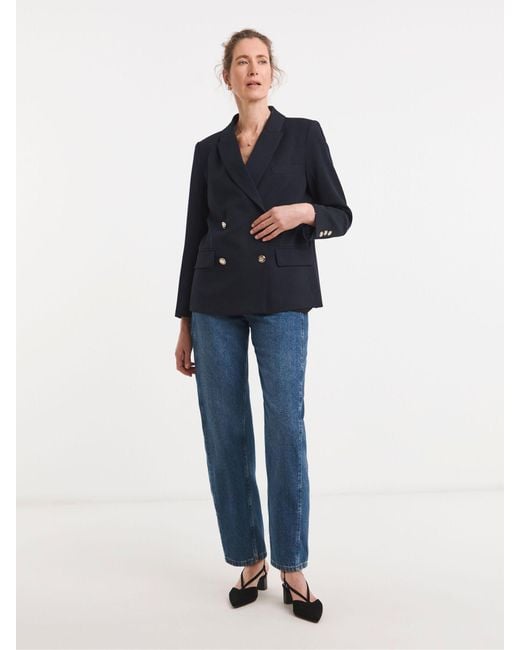 JD Williams Blue Double Breasted Blazer