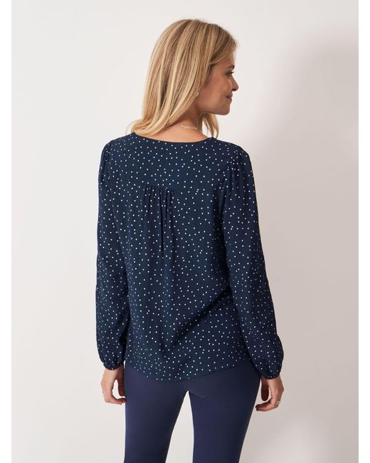Crew Blue Evelyn Blouse