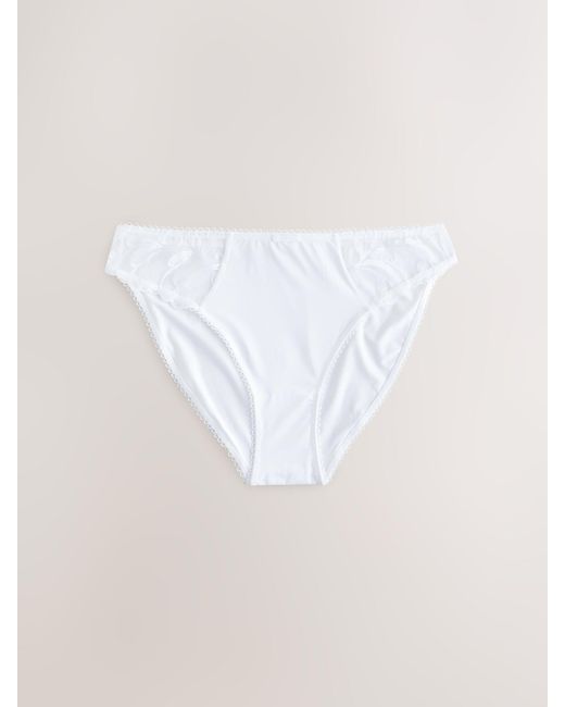 Next Blue Embroidered Knickers 2 Pack