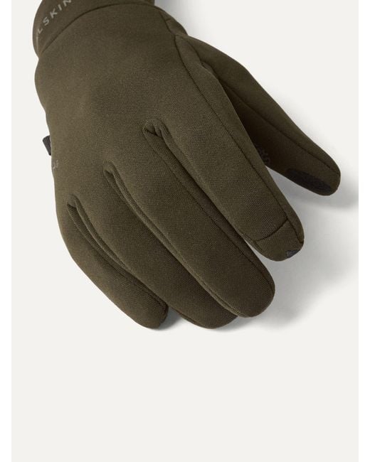 SealSkinz Green Acle Waterproof Soft Shell Gloves for men