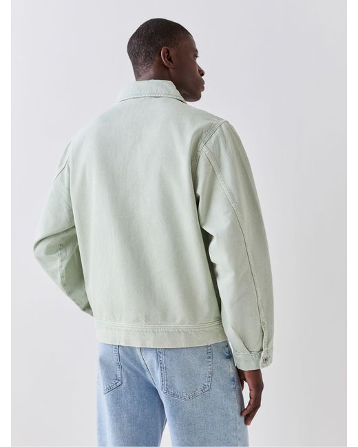 HUGO Blue Button Up Denim Jacket for men
