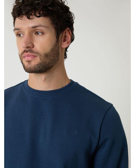 Threadbare Blue Crew Neck Sweatshirt for men