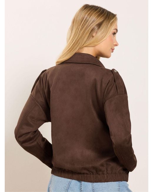 M&CO. Brown M & Co Suede Bomber Jacket