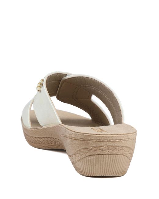 Pavers White Adjustable Lightweight Mule Sandals