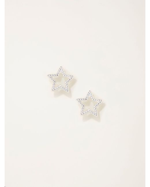 FatFace Natural Fatface Star Stud Earrings
