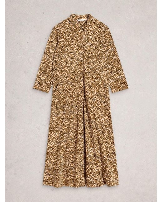 White Stuff Natural Rua Jersey Shirt Dress