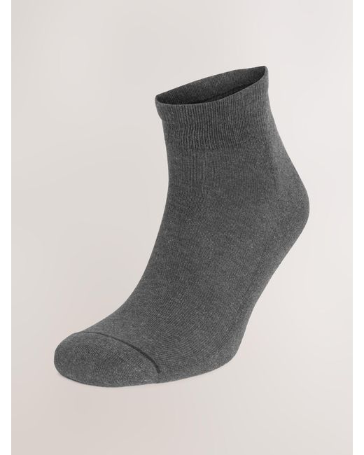 Next Black Cushioned Mid Trainer Socks for men