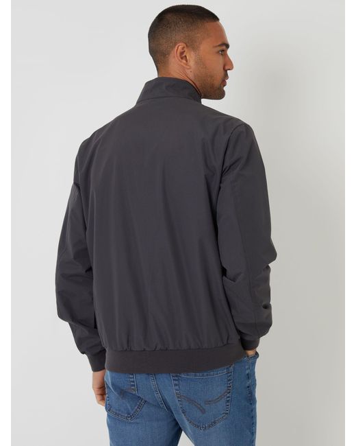 Threadbare Blue Showerproof Harrington Jacket for men