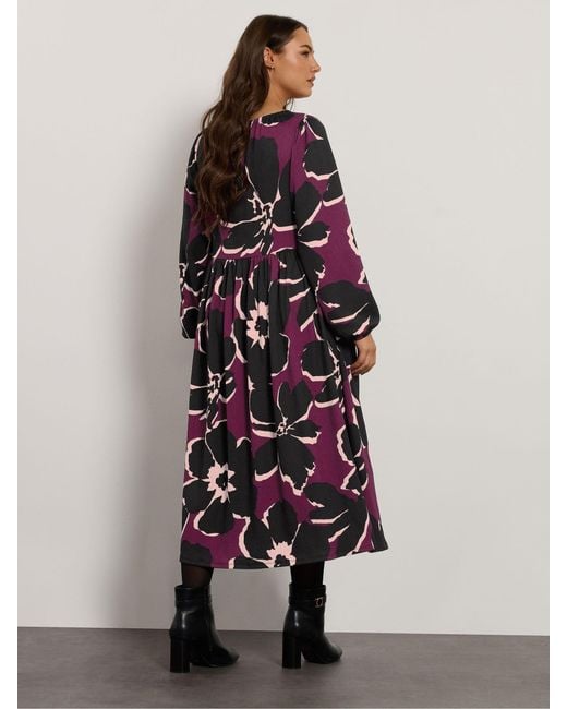 Evans White Large Floral Boho Dress