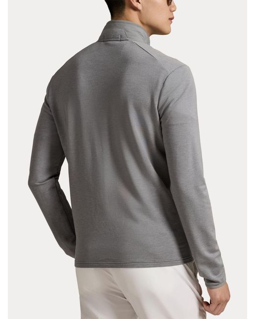 Ralph Lauren Gray Ralph Lauren Performance Wool Knit Jacket for men