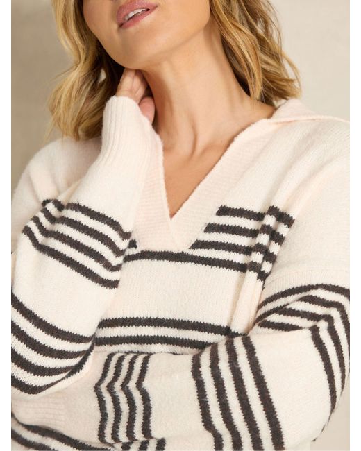 Evans Natural Knitted Jumper