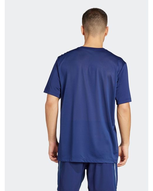 Adidas Blue Tech Apparel T-Shirt for men