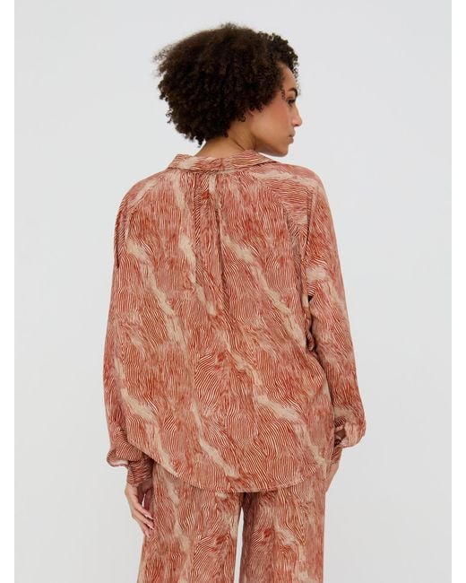 Raffya Orange Ginger Button Down Shirt