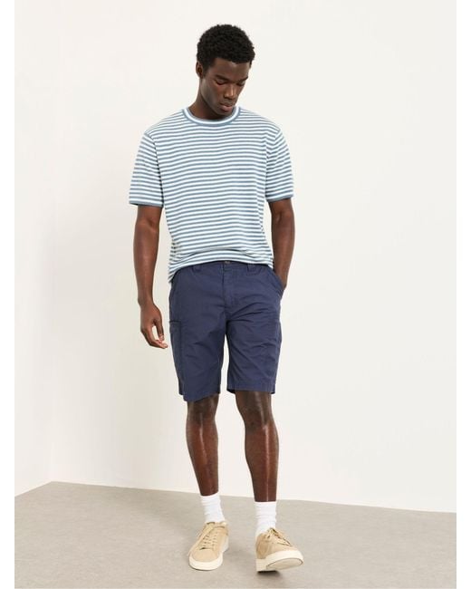 FatFace Blue Fatface Burley Lightweight Cargo Shorts for men