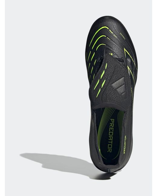 Adidas Black Adult Predator League Fold-Over Tongue Turf Boots for men