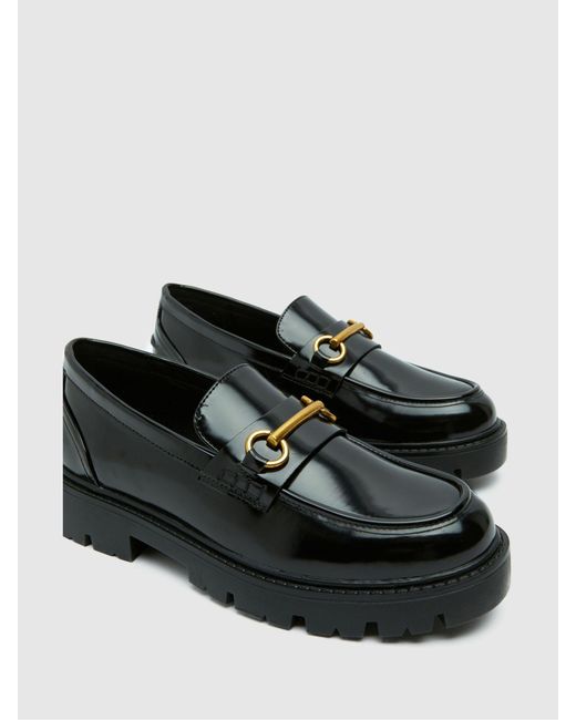 Schuh Black Lex Snaffle Loafers