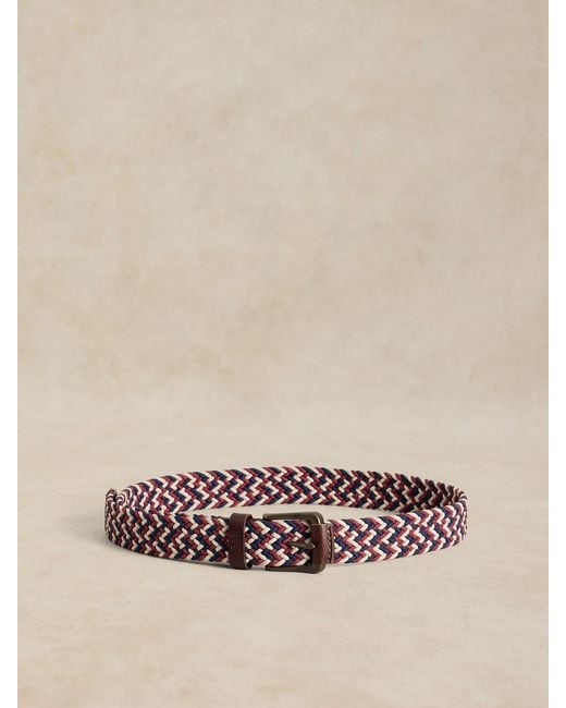 White Stuff Natural Woven Elasticated Belt for men