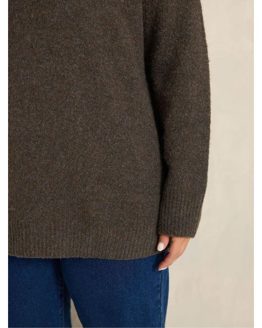 Evans Green Knitted Jumper