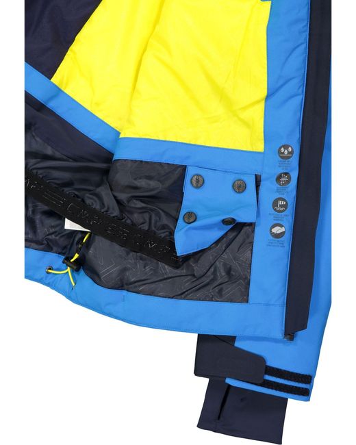 CMP Blue Zip Hood Ski Jacket for men