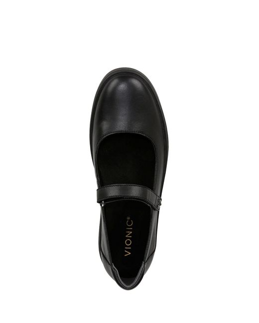 Vionic Black Uptown Regular Fit Mary Jane Shoes