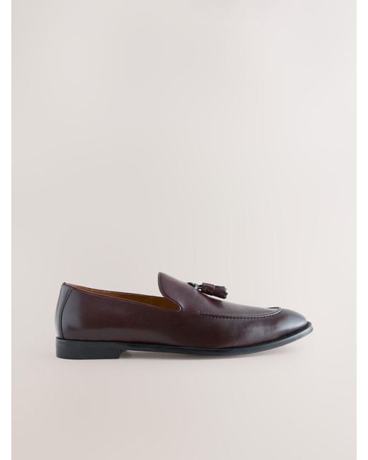 Next Multicolor Leather Apron Front Loafers for men