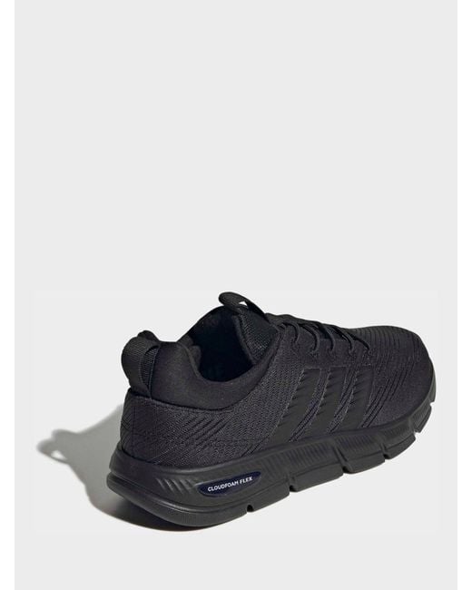 Adidas Blue Cloudfoam Flex Elastic Laces Trainers