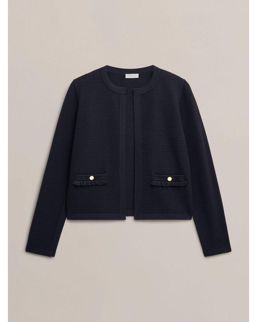 Hobbs Blue Petra Knitted Jacket