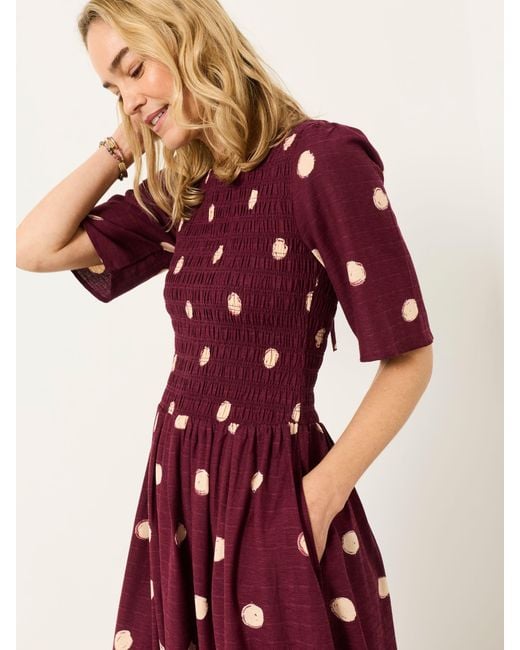 FatFace Red Fatface Petite Alice Midi Dress