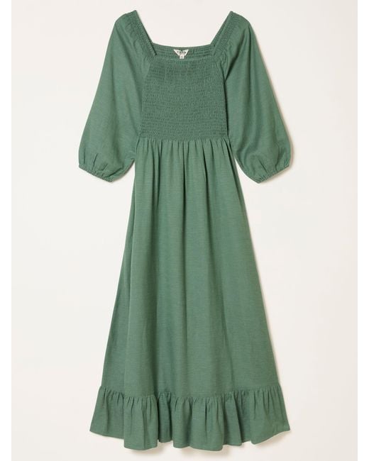 FatFace Green Fatface Adele Petite Midi Dress