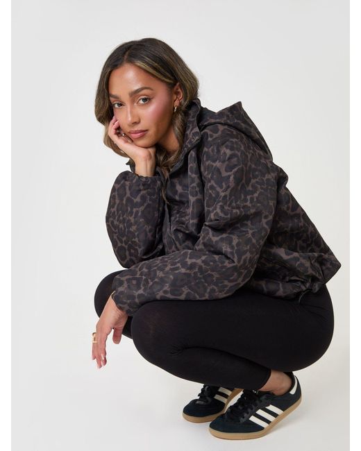 Threadbare Gray Showerproof Funnel Neck Windbreaker