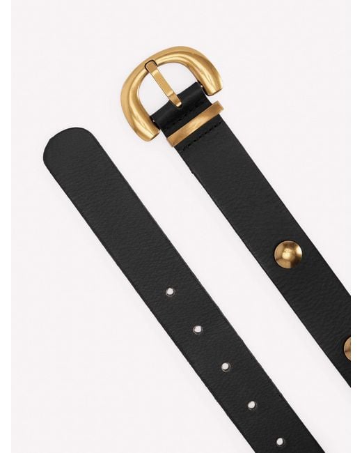 Boden Black Stud Buckle Belt