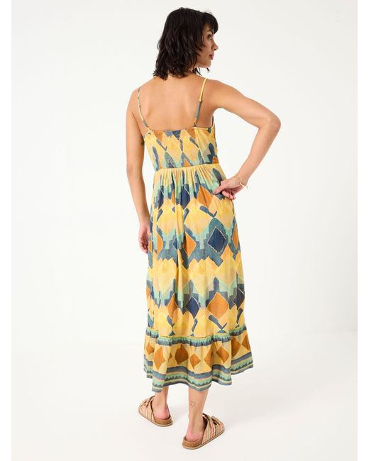 FatFace Metallic Fatface Mae Midi Dress