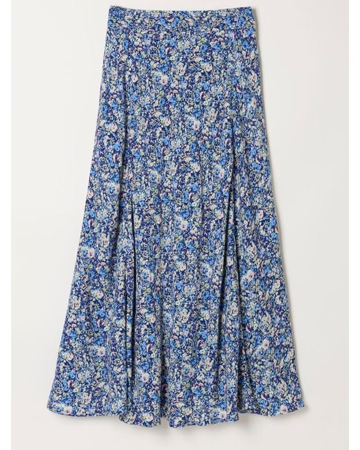 FatFace Blue Fatface Sadie Midi Skirt