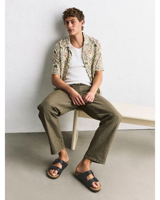 Next Black Leather Two Buckle Sandals for men