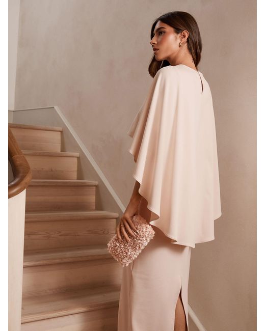 Next Pink Cape Maxikleid44
