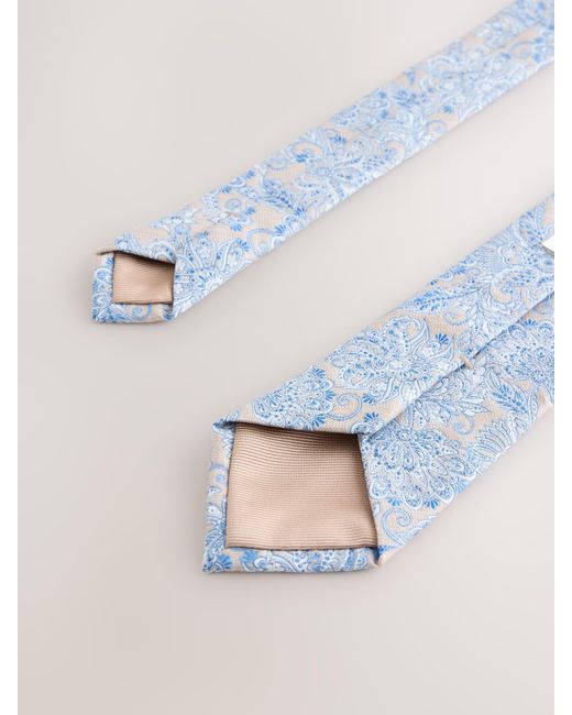 Next Blue Pattern Tie for men