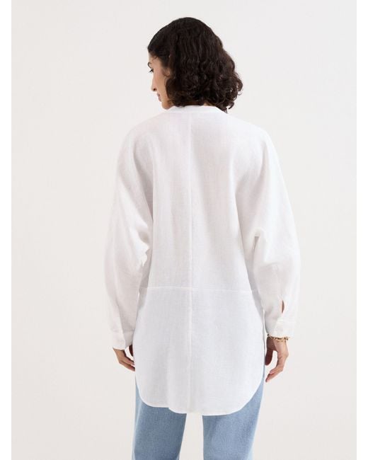 Phase Eight White Mathilde Linen Shirt