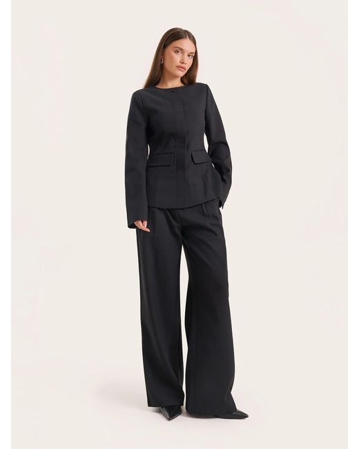 4th & Reckless Blue Mikey Structured Blazer Top