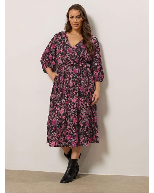 Evans Purple Boho Wrap Dress