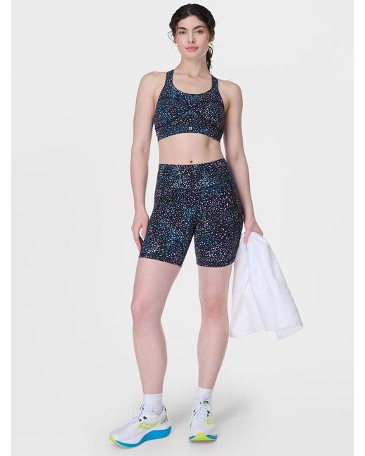 Sweaty Betty Blue Power 6 Biker Shorts