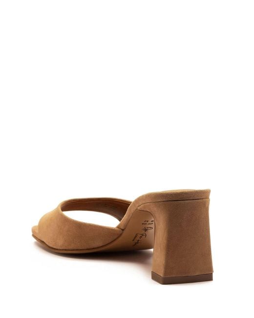 OFF THE HOOK Natural Park Suede Block Heel Sandals