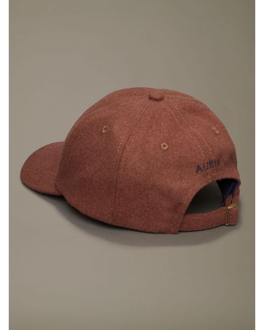 aubi Brown Bagby Flannel Cap for men