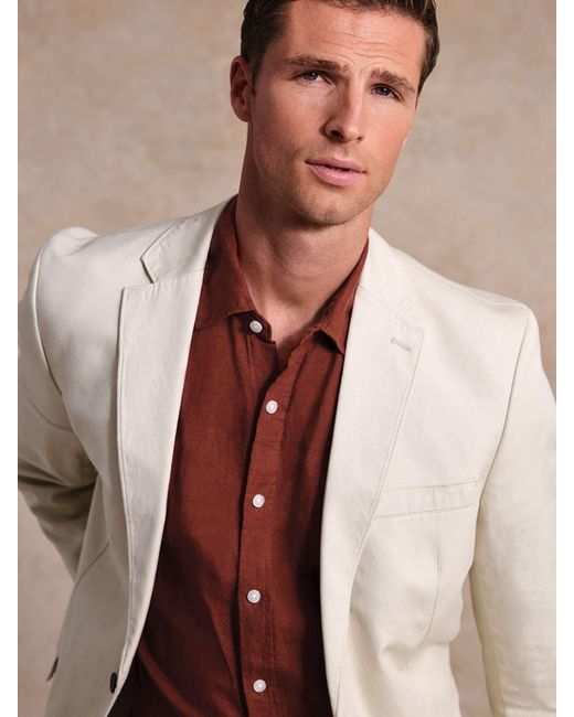 Brook Taverner Natural Garment Washed Jacket for men